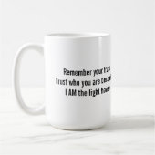 ICH BIN der Leuchtturm Becher mit Originalkunst Kaffeetasse (Links)