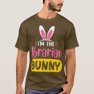 Ich bin der Librarian Bunny Rabbit Ears Egg Funny  T-Shirt