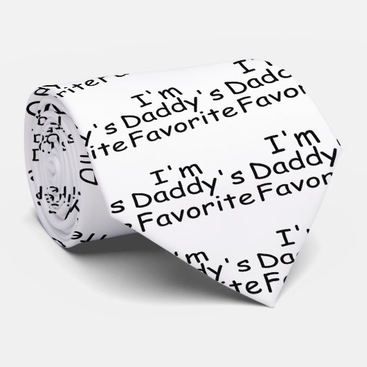 Ich bin der Liebling des Vatis Krawatte (Gerollt)