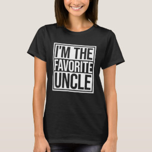 Ich bin der Lieblings-Crazy Onkel Ironic Familie J T-Shirt