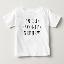 Ich bin der Lieblings-Nephew, ein lustiger Neffe, Baby T-shirt