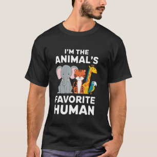 Ich bin der Lieblingsmensch des Tieres Wortspiel T T-Shirt