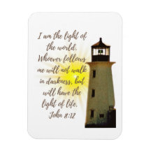Ich bin der Light John 8:12 mit dem Leuchtturm