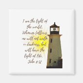 Ich bin der Light John 8:12 mit Light House Magnet (Vorne)