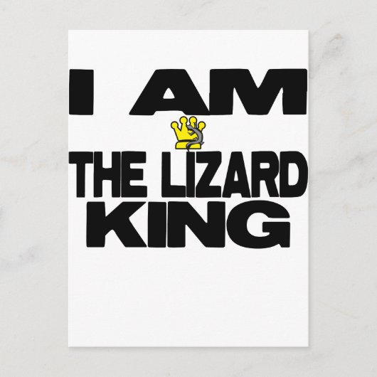 Ich bin der Lizard King Postkarte (Vorderseite)