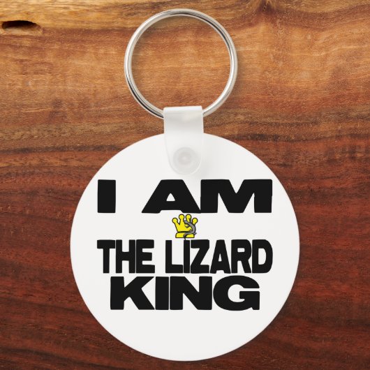 Ich bin der Lizard King Schlüsselanhänger (Vorderseite)