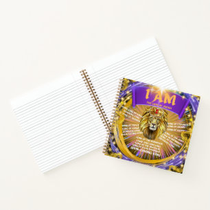 Ich bin der Löwe von Judah Spiral Notebook Notizblock