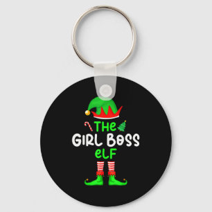 Ich bin der Mädchenboss-Elf Weihnachten Lustig Fam Schlüsselanhänger