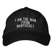 Ich bin der Mann aus Nantucket Bestickte Baseballkappe (Vorderseite)