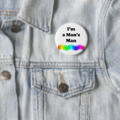 Ich bin der Mann eines Mannes Button (Beispiel)