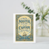 "Ich bin der Meister meines Schicksals" Postkarte (Stehend Vorderseite)