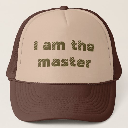 Ich bin der Meister Truckerkappe (Vorderseite)