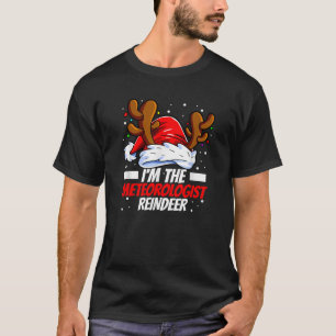 Ich bin der Meteorologe Rentier-Familie passende W T-Shirt