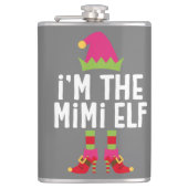 Ich bin der Mimi Elf, der Weihnachtskostüm gleicht Flachmann (Vorderseite)