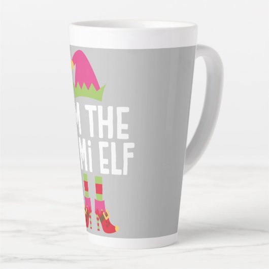 Ich bin der Mimi Elf, der Weihnachtskostüm gleicht Milchtasse (Rechte Ecke)