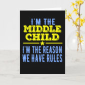Ich bin der Mittlere, der Grund, warum wir Regeln Karte (Gelbe Blume)