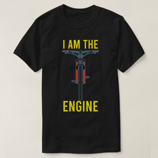 Ich bin der Motor gegen EBike Electric Bike Cyclis T-Shirt (Design vorne)