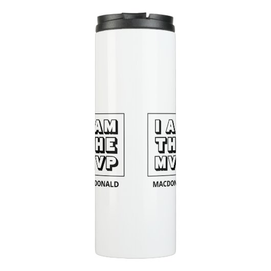 ICH BIN DER MVP Motivierend Thermosbecher (Rückseite)