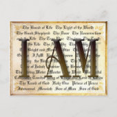 Ich bin der Name der Christlichen Postkarte (Vorderseite)