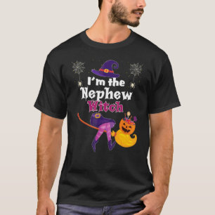 Ich bin der Neffe Hexenbesen Kürbis Süßigkeiten Fa T-Shirt