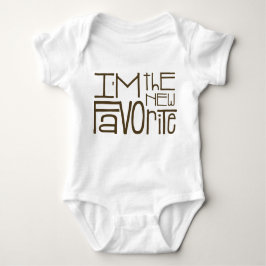 "Ich bin der neue Favorit" Unisex-Apparel Baby Strampler