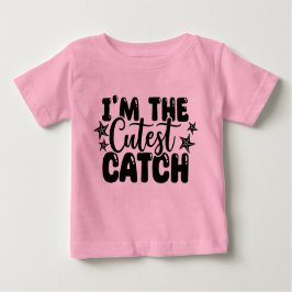 Ich bin der Niedlichste Catch Pink Baby T - Shirt
