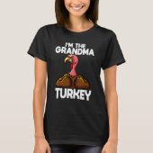 Ich bin der Oma Turkey Family Erntedank T-Shirt (Vorderseite)