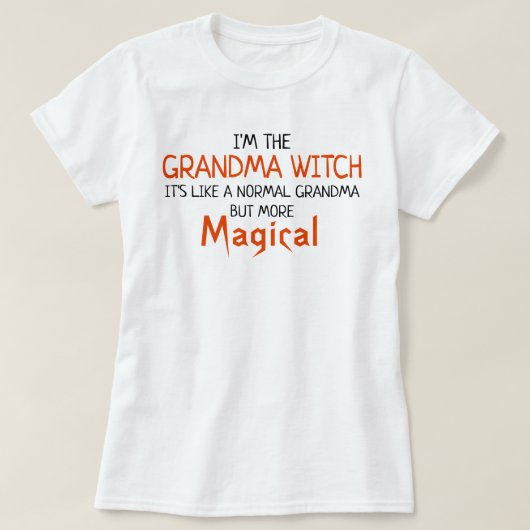 Ich bin der Oma Witch Funny Halloween-T - Shirt (Design vorne)