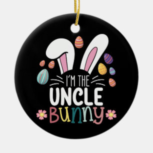 Ich bin der Onkel Bunny Ostern Familienübereinstim Keramik Ornament