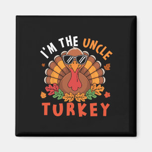 Ich bin der Onkel Truthahn passende Familie Thanks Magnet