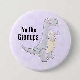 Ich bin der Opa Niedlich prähistorischer Dinosauri Button