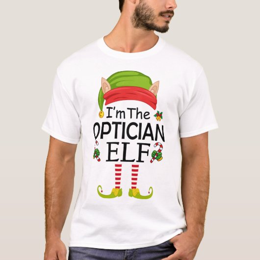 Ich bin der Optiker-Elf T-Shirt (Vorderseite)