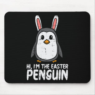 Ich bin der Oster-Pinguin Süße Hasenohren Frauen J Mousepad