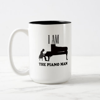 ICH BIN DER PIANO-MANN ZWEIFARBIGE TASSE