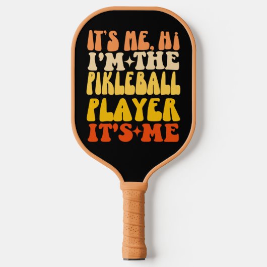 Ich bin der Pickleball Player Individuelle Name Schläger (Vorderseite)