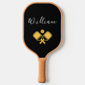 Ich bin der Pickleball Player Individuelle Name Schläger (Rückseite)