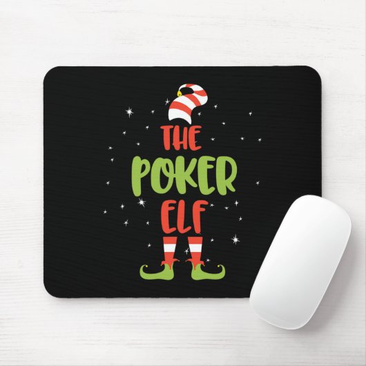 Ich bin der Poker Elf Mousepad (Mit Mouse)