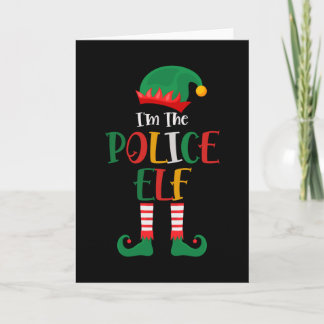 Ich bin der Polizei-Elf, der Weihnachten 2021 ents Karte
