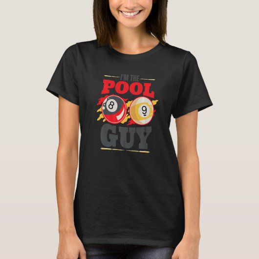 Ich bin der Pool-Typ Billard Männer Pool Spieler T-Shirt (Vorderseite)