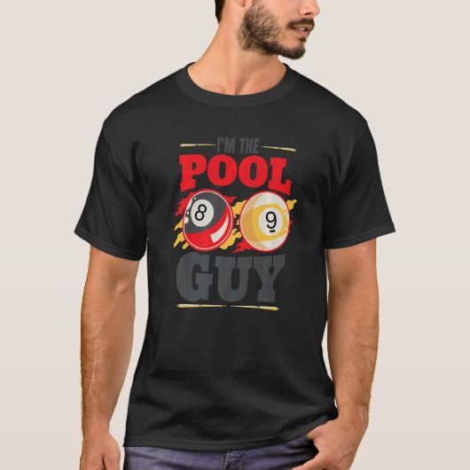 Ich bin der Pool-Typ Billard Männer Pool Spieler T-Shirt (Vorderseite)