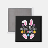 Ich bin der Programmleiter Bunny Lustiger Osterhas Magnet (Vorderseite/Rückseite)
