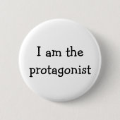 Ich bin der Protagonist, Held, Button (Vorderseite)