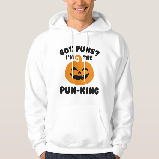 Ich bin der Pun-King Hoodie (Vorderseite)