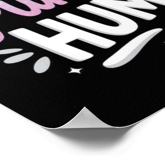 Ich bin der Purr-fect HUMAN! Poster (Ecke)