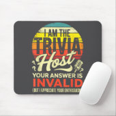 Ich bin der Quizmaster - Lustiger Quizabend Spiel Mousepad (Mit Mouse)