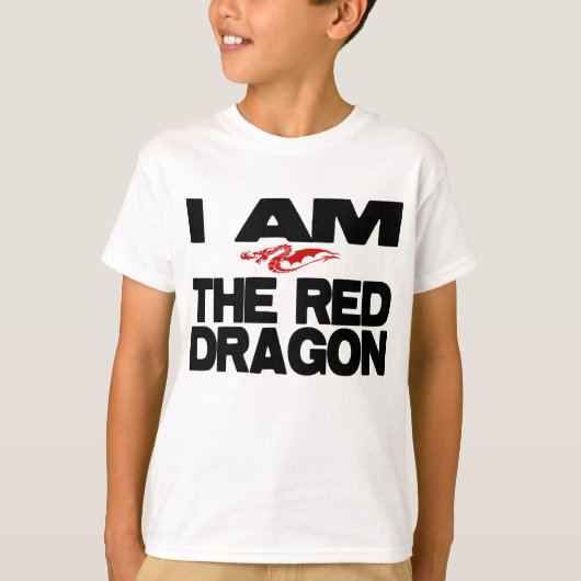 Ich bin der rote Drache T-Shirt (Vorderseite)