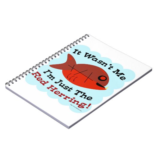 Ich bin der Rote Hering Notizblock (Linke Seite)