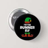 Ich bin der Runner Elf Familie Pajama Weihnachtslu Button (Vorne & Hinten)