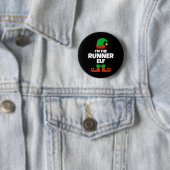 Ich bin der Runner Elf Familie Pajama Weihnachtslu Button (Beispiel)