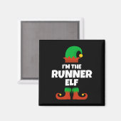 Ich bin der Runner Elf Familie Pajama Weihnachtslu Magnet (Vorderseite/Rückseite)